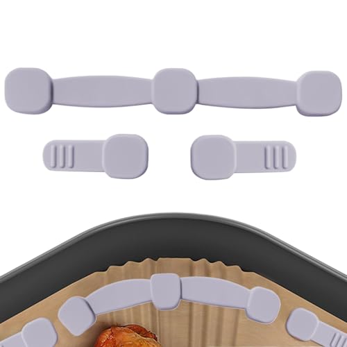 Magnetische Silikon-Schnalle für Luftfritteuse, Magnetverschluss, Befestigung aus Papier, hitzebeständig, Küchenhelfer für Pergamenteinlage, verhindert das Verbrennen von Papier Magnetische Silikon-Schnalle für Luftfritteuse, Magnetverschluss, Befestigung aus Papier, hitzebeständig, Küchenhelfer für Pergamenteinlage, verhindert das Verbrennen von Papier von Generisch