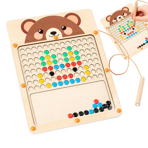 Magnetische Zeichenbrett, Magnetstiftzeichnung | Magnet Doodle Board | Tragbares hölzernen Bildungsschreiben Tablet für Flugzeugaktivitäten Restaurant Ruhige Spiel Geburtstagsfeier Geschenke von Generisch