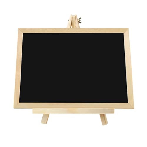Magnetische doppelseitige Kreide und Whiteboard mit Ständer, 20 x 30 cm, abwischbar, trocken abwischbar, für Notizen, Klassenzimmer, Zuhause und Büro, inklusive schwarzen Magneten und Radiergummi von Generisch