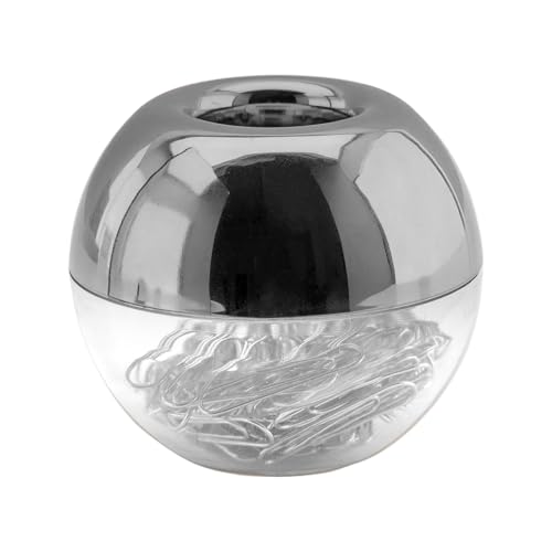 Magnetischer Büroklammer-Halter, runder Büroklammer-Halter, magnetisch, glattes Schreibtisch-Accessoire mit Büroklammer, rutschfest, für Damen und Herren von Generisch