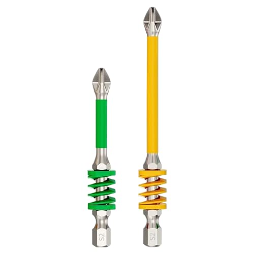 Magnetisches Bohrer-Set, magnetische Schraubendreher-Bits für Bohrer, robuste Anti-Rutsch-Spitzen mit Feder für Haushaltstechniker, Arbeit, Elektriker, Beton, Metall, Gebäude, Möbelhandwerk von Generisch