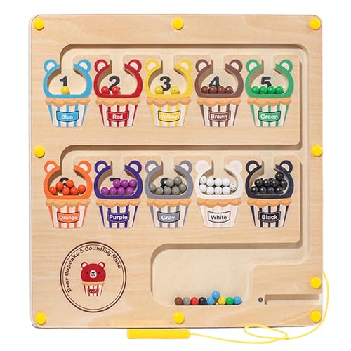 Magnetisches Puzzle, Magnetfarbe und Zahl Maze,Holzfarbsortierspielzeug | Spielenspiele motorische Fähigkeiten, sensorische Aktivitäten für lehrreiche Aktivitäten für Homeschool -Indoor -Reisen im Kla Magnetisches Puzzle, Magnetfarbe und Zahl Maze,Holzfarbsortierspielzeug | Spielenspiele motorische Fähigkeiten, sensorische Aktivitäten für lehrreiche Aktivitäten für Homeschool -Indoor -Reisen im Kla von Generisch