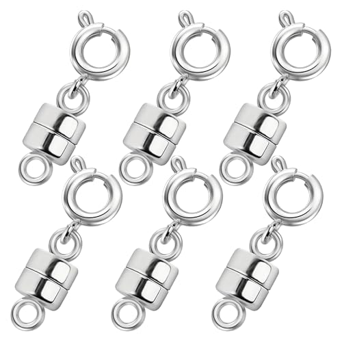Magnetverschlüsse für Schmuck, Schmuckverschlüsse, Armband-Verlängerungsverschlüsse, 6 x starke Magnetlegierung, modisches Zubehör für die Herstellung von Armbändern von Generisch