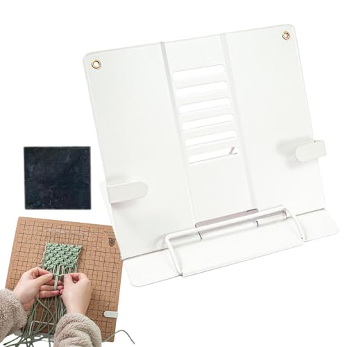 Generisch Metall Makramee-Brettständer, Makramee-Brett, Verstellbarer Ständer, faltbar, Hochbelastbarer Ständer mit dreieckiger Struktur für Tablets, Lehrbücher, Rezepte Generisch Metall Makramee-Brettständer, Makramee-Brett, Verstellbarer Ständer, faltbar, Hochbelastbarer Ständer mit dreieckiger Struktur für Tablets, Lehrbücher, Rezepte von Generisch
