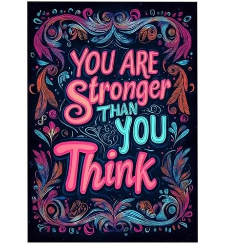 Malbuch mit positiven Sätzen, "You are Strong Than Your Think", Motivationszitate, Malbuch, Komfortbücher, inspirierendes Text, Entspannungswerkzeug für alle, die Komfort suchen Malbuch mit positiven Sätzen, "You are Strong Than Your Think", Motivationszitate, Malbuch, Komfortbücher, inspirierendes Text, Entspannungswerkzeug für alle, die Komfort suchen von Generisch