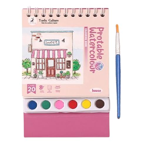 Malbuch zum Ausmalen für Kinder | Doodle Notizbuch von Gouache | Waschbares Reise-Ausmalbuch mit vertikaler Stiftstruktur | Aktivitäten 'aer Malbuch zum Ausmalen für Kinder | Doodle Notizbuch von Gouache | Waschbares Reise-Ausmalbuch mit vertikaler Stiftstruktur | Aktivitäten 'aer von Generisch
