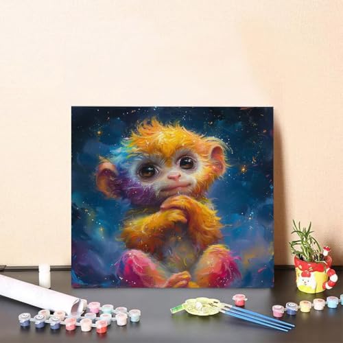 Malen Nach Zahlen Erwachsene Affe Malen Nach Zahlen Tier Paint by Numbers Adults DIY Set Erwachsene, Handgemalt Leinwand ölgemälde Kunst mit Zubehör für Home Haus Deko 80x80cm Ohne Rahmen 8-5266 Malen Nach Zahlen Erwachsene Affe Malen Nach Zahlen Tier Paint by Numbers Adults DIY Set Erwachsene, Handgemalt Leinwand ölgemälde Kunst mit Zubehör für Home Haus Deko 80x80cm Ohne Rahmen 8-5266 von Generisch