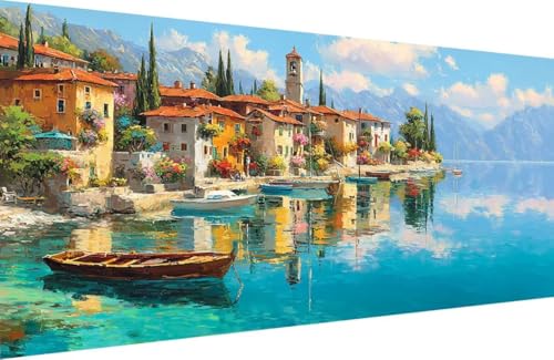 Malen Nach Zahlen Erwachsene Architektur Malen Nach Zahlen Sea Paint by Numbers, DIY Kreatives für Erwachsene ölgemälde Set mit Zubehör Basteln Erwachsene, Home Haus Deko 60x120cm Mit Rahmen K-M830 Malen Nach Zahlen Erwachsene Architektur Malen Nach Zahlen Sea Paint by Numbers, DIY Kreatives für Erwachsene ölgemälde Set mit Zubehör Basteln Erwachsene, Home Haus Deko 60x120cm Mit Rahmen K-M830 von Generisch