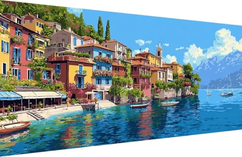 Malen Nach Zahlen Erwachsene Architektur Malen Nach Zahlen Sea Paint by Numbers, DIY Kreatives für Erwachsene ölgemälde Set mit Zubehör Basteln Erwachsene, Home Haus Deko 80x160cm Mit Rahmen Q-2138 Malen Nach Zahlen Erwachsene Architektur Malen Nach Zahlen Sea Paint by Numbers, DIY Kreatives für Erwachsene ölgemälde Set mit Zubehör Basteln Erwachsene, Home Haus Deko 80x160cm Mit Rahmen Q-2138 von Generisch