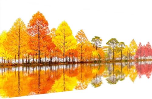 Malen Nach Zahlen Erwachsene Baum Malen Nach Zahlen Fluss Paint by Numbers, DIY Kreatives für Erwachsene ölgemälde Set mit Zubehör Basteln Erwachsene Kunst, Home Haus Deko 80x160cm Mit Rahmen T-0Z22 Malen Nach Zahlen Erwachsene Baum Malen Nach Zahlen Fluss Paint by Numbers, DIY Kreatives für Erwachsene ölgemälde Set mit Zubehör Basteln Erwachsene Kunst, Home Haus Deko 80x160cm Mit Rahmen T-0Z22 von Generisch