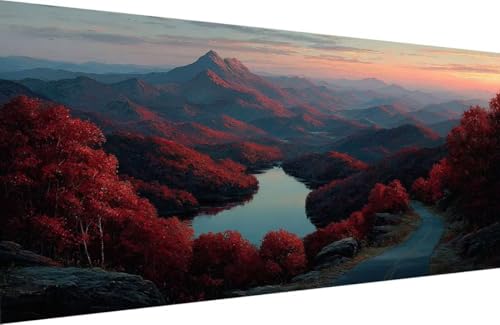 Malen Nach Zahlen Erwachsene Berg Malen Nach Zahlen See Paint by Numbers, DIY Kreatives für Erwachsene ölgemälde Set mit Zubehör Basteln Erwachsene Kunst, Home Haus Deko 70x140cm Mit Rahmen 1-B247 Malen Nach Zahlen Erwachsene Berg Malen Nach Zahlen See Paint by Numbers, DIY Kreatives für Erwachsene ölgemälde Set mit Zubehör Basteln Erwachsene Kunst, Home Haus Deko 70x140cm Mit Rahmen 1-B247 von Generisch