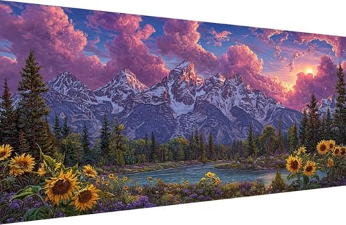 Malen Nach Zahlen Erwachsene Berg Malen Nach Zahlen Sonnenblume Paint by Numbers, Retro DIY Kreatives für Erwachsene ölgemälde Set Basteln Erwachsene Kunst, Home Haus Deko 70x140cm Mit Rahmen 3-4038 Malen Nach Zahlen Erwachsene Berg Malen Nach Zahlen Sonnenblume Paint by Numbers, Retro DIY Kreatives für Erwachsene ölgemälde Set Basteln Erwachsene Kunst, Home Haus Deko 70x140cm Mit Rahmen 3-4038 von Generisch
