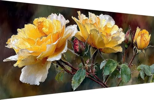 Malen Nach Zahlen Erwachsene Blume Malen Nach Zahlen Anlage Paint by Numbers, DIY Kreatives für Erwachsene ölgemälde Set mit Zubehör Basteln Erwachsene Kunst, Home Haus Deko 40x80cm Mit Rahmen O-9868 Malen Nach Zahlen Erwachsene Blume Malen Nach Zahlen Anlage Paint by Numbers, DIY Kreatives für Erwachsene ölgemälde Set mit Zubehör Basteln Erwachsene Kunst, Home Haus Deko 40x80cm Mit Rahmen O-9868 von Generisch