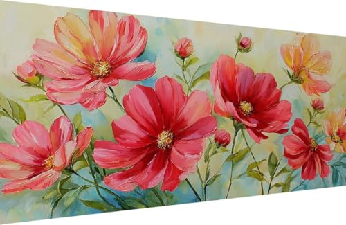 Malen Nach Zahlen Erwachsene Blume Malen Nach Zahlen Anlage Paint by Numbers, DIY Kreatives für Erwachsene ölgemälde Set mit Zubehör Basteln Erwachsene Kunst, Home Haus Deko 40x80cm Mit Rahmen U-2877 Malen Nach Zahlen Erwachsene Blume Malen Nach Zahlen Anlage Paint by Numbers, DIY Kreatives für Erwachsene ölgemälde Set mit Zubehör Basteln Erwachsene Kunst, Home Haus Deko 40x80cm Mit Rahmen U-2877 von Generisch