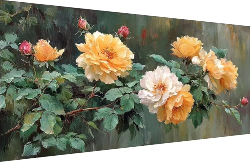 Malen Nach Zahlen Erwachsene Blume Malen Nach Zahlen Anlage Paint by Numbers, DIY Kreatives für Erwachsene ölgemälde Set mit Zubehör Basteln Erwachsene Kunst, Home Haus Deko 60x120cm Mit Rahmen 9-8676 Malen Nach Zahlen Erwachsene Blume Malen Nach Zahlen Anlage Paint by Numbers, DIY Kreatives für Erwachsene ölgemälde Set mit Zubehör Basteln Erwachsene Kunst, Home Haus Deko 60x120cm Mit Rahmen 9-8676 von Generisch