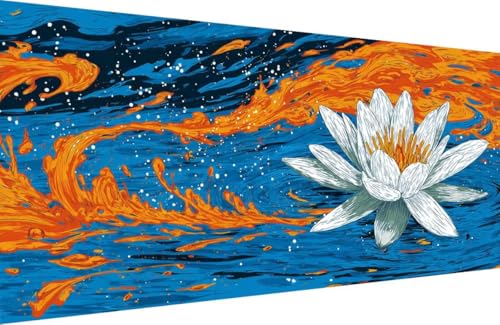 Malen Nach Zahlen Erwachsene Blume Malen Nach Zahlen Anlage Paint by Numbers, DIY Kreatives für Erwachsene ölgemälde Set mit Zubehör Basteln Erwachsene Kunst, Home Haus Deko 60x120cm Mit Rahmen O-S590 Malen Nach Zahlen Erwachsene Blume Malen Nach Zahlen Anlage Paint by Numbers, DIY Kreatives für Erwachsene ölgemälde Set mit Zubehör Basteln Erwachsene Kunst, Home Haus Deko 60x120cm Mit Rahmen O-S590 von Generisch