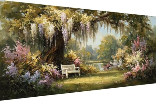 Malen Nach Zahlen Erwachsene Blume Malen Nach Zahlen Baum Paint by Numbers, DIY Kreatives für Erwachsene ölgemälde Set mit Zubehör Basteln Erwachsene Kunst, Home Haus Deko 60x120cm Mit Rahmen 9-MK46 Malen Nach Zahlen Erwachsene Blume Malen Nach Zahlen Baum Paint by Numbers, DIY Kreatives für Erwachsene ölgemälde Set mit Zubehör Basteln Erwachsene Kunst, Home Haus Deko 60x120cm Mit Rahmen 9-MK46 von Generisch