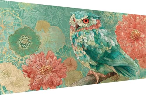 Malen Nach Zahlen Erwachsene Blume Malen Nach Zahlen Eule Paint by Numbers, DIY Kreatives für Erwachsene ölgemälde Set mit Zubehör Basteln Erwachsene Kunst, Home Haus Deko 50x100cm Mit Rahmen 0-C714 Malen Nach Zahlen Erwachsene Blume Malen Nach Zahlen Eule Paint by Numbers, DIY Kreatives für Erwachsene ölgemälde Set mit Zubehör Basteln Erwachsene Kunst, Home Haus Deko 50x100cm Mit Rahmen 0-C714 von Generisch