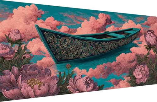 Malen Nach Zahlen Erwachsene Boot Malen Nach Zahlen Blume Paint by Numbers, DIY Kreatives für Erwachsene ölgemälde Set mit Zubehör Basteln Erwachsene Kunst, Home Haus Deko 80x160cm Mit Rahmen 3-8583 Malen Nach Zahlen Erwachsene Boot Malen Nach Zahlen Blume Paint by Numbers, DIY Kreatives für Erwachsene ölgemälde Set mit Zubehör Basteln Erwachsene Kunst, Home Haus Deko 80x160cm Mit Rahmen 3-8583 von Generisch