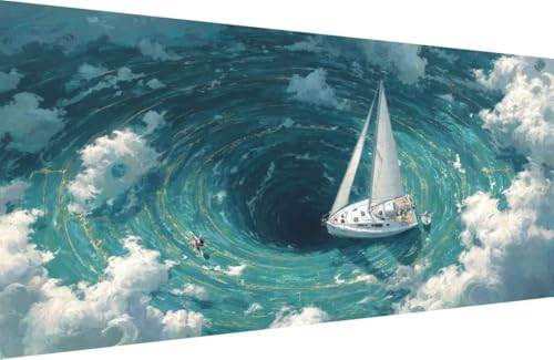 Malen Nach Zahlen Erwachsene Boot Malen Nach Zahlen Sea Paint by Numbers, DIY Kreatives für Erwachsene ölgemälde Set mit Zubehör Basteln Erwachsene Kunst, Home Haus Deko 60x120cm Mit Rahmen X-2P38 Malen Nach Zahlen Erwachsene Boot Malen Nach Zahlen Sea Paint by Numbers, DIY Kreatives für Erwachsene ölgemälde Set mit Zubehör Basteln Erwachsene Kunst, Home Haus Deko 60x120cm Mit Rahmen X-2P38 von Generisch