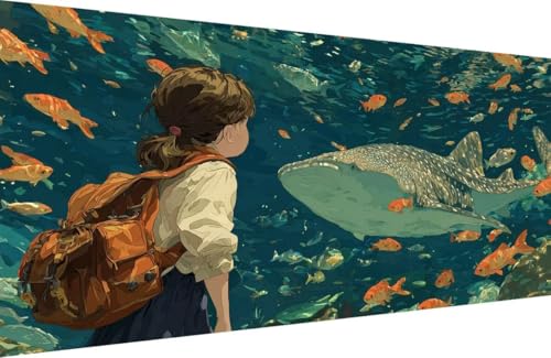 Malen Nach Zahlen Erwachsene Fisch Malen Nach Zahlen Sea Paint by Numbers, DIY Kreatives für Erwachsene ölgemälde Set mit Zubehör Basteln Erwachsene Kunst, Home Haus Deko 40x80cm Mit Rahmen L-6190 Malen Nach Zahlen Erwachsene Fisch Malen Nach Zahlen Sea Paint by Numbers, DIY Kreatives für Erwachsene ölgemälde Set mit Zubehör Basteln Erwachsene Kunst, Home Haus Deko 40x80cm Mit Rahmen L-6190 von Generisch