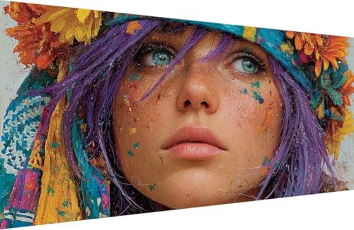 Malen Nach Zahlen Erwachsene Frau Malen Nach Zahlen Blume Paint by Numbers, DIY Kreatives für Erwachsene ölgemälde Set mit Zubehör Basteln Erwachsene Kunst, Home Haus Deko 40x80cm Mit Rahmen F-QX32 Malen Nach Zahlen Erwachsene Frau Malen Nach Zahlen Blume Paint by Numbers, DIY Kreatives für Erwachsene ölgemälde Set mit Zubehör Basteln Erwachsene Kunst, Home Haus Deko 40x80cm Mit Rahmen F-QX32 von Generisch