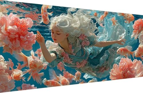 Malen Nach Zahlen Erwachsene Frau Malen Nach Zahlen Fisch Paint by Numbers, DIY Kreatives für Erwachsene ölgemälde Set mit Zubehör Basteln Erwachsene Kunst, Home Haus Deko 80x160cm Mit Rahmen L-Q641 Malen Nach Zahlen Erwachsene Frau Malen Nach Zahlen Fisch Paint by Numbers, DIY Kreatives für Erwachsene ölgemälde Set mit Zubehör Basteln Erwachsene Kunst, Home Haus Deko 80x160cm Mit Rahmen L-Q641 von Generisch