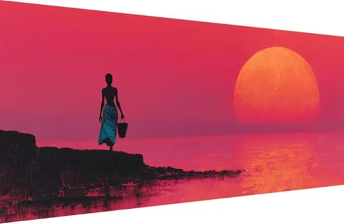 Malen Nach Zahlen Erwachsene Frau Malen Nach Zahlen Sonnenuntergang Paint by Numbers, DIY Kreatives für Erwachsene ölgemälde Set Basteln Erwachsene Kunst, Home Haus Deko 70x140cm Mit Rahmen K-E953 Malen Nach Zahlen Erwachsene Frau Malen Nach Zahlen Sonnenuntergang Paint by Numbers, DIY Kreatives für Erwachsene ölgemälde Set Basteln Erwachsene Kunst, Home Haus Deko 70x140cm Mit Rahmen K-E953 von Generisch