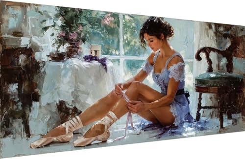 Malen Nach Zahlen Erwachsene Frau Malen Nach Zahlen Tanzen Paint by Numbers, DIY Kreatives für Erwachsene ölgemälde Set mit Zubehör Basteln Erwachsene Kunst, Home Haus Deko 70x140cm Mit Rahmen U-3V94 Malen Nach Zahlen Erwachsene Frau Malen Nach Zahlen Tanzen Paint by Numbers, DIY Kreatives für Erwachsene ölgemälde Set mit Zubehör Basteln Erwachsene Kunst, Home Haus Deko 70x140cm Mit Rahmen U-3V94 von Generisch