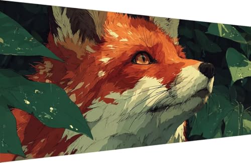 Malen Nach Zahlen Erwachsene Fuchs Malen Nach Zahlen Anlage Paint by Numbers, DIY Kreatives für Erwachsene ölgemälde Set mit Zubehör Basteln Erwachsene Kunst, Home Haus Deko 80x160cm Mit Rahmen G-Q338 Malen Nach Zahlen Erwachsene Fuchs Malen Nach Zahlen Anlage Paint by Numbers, DIY Kreatives für Erwachsene ölgemälde Set mit Zubehör Basteln Erwachsene Kunst, Home Haus Deko 80x160cm Mit Rahmen G-Q338 von Generisch