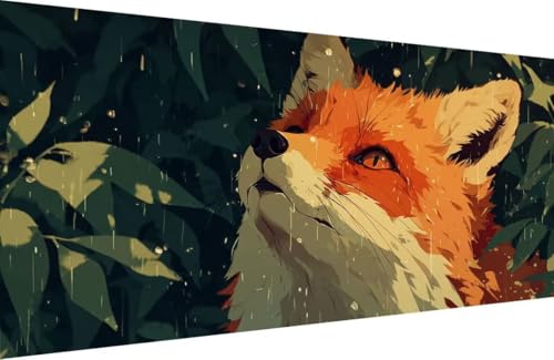 Malen Nach Zahlen Erwachsene Fuchs Malen Nach Zahlen Anlage Paint by Numbers, DIY Kreatives für Erwachsene ölgemälde Set mit Zubehör Basteln Erwachsene Kunst, Home Haus Deko 80x160cm Mit Rahmen U-E044 Malen Nach Zahlen Erwachsene Fuchs Malen Nach Zahlen Anlage Paint by Numbers, DIY Kreatives für Erwachsene ölgemälde Set mit Zubehör Basteln Erwachsene Kunst, Home Haus Deko 80x160cm Mit Rahmen U-E044 von Generisch