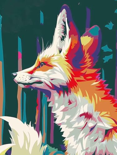 Malen Nach Zahlen Erwachsene Fuchs Malen Nach Zahlen Kinder Tier DIY Kreatives für Erwachsene Handgemalt ölgemälde Kit Mit Pinseln und Acrylfarbe für Geschenke Haus Deko 100x135cmOhne Rahmen B-L7QL Malen Nach Zahlen Erwachsene Fuchs Malen Nach Zahlen Kinder Tier DIY Kreatives für Erwachsene Handgemalt ölgemälde Kit Mit Pinseln und Acrylfarbe für Geschenke Haus Deko 100x135cmOhne Rahmen B-L7QL von Generisch