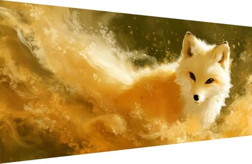 Malen Nach Zahlen Erwachsene Fuchs Malen Nach Zahlen Tier Paint by Numbers, DIY Kreatives für Erwachsene ölgemälde Set mit Zubehör Basteln Erwachsene Kunst, Home Haus Deko 40x80cm Mit Rahmen 0-9281 Malen Nach Zahlen Erwachsene Fuchs Malen Nach Zahlen Tier Paint by Numbers, DIY Kreatives für Erwachsene ölgemälde Set mit Zubehör Basteln Erwachsene Kunst, Home Haus Deko 40x80cm Mit Rahmen 0-9281 von Generisch