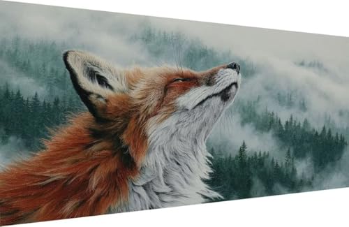 Malen Nach Zahlen Erwachsene Fuchs Malen Nach Zahlen Tier Paint by Numbers, DIY Kreatives für Erwachsene ölgemälde Set mit Zubehör Basteln Erwachsene Kunst, Home Haus Deko 60x120cm Mit Rahmen 5-5162 Malen Nach Zahlen Erwachsene Fuchs Malen Nach Zahlen Tier Paint by Numbers, DIY Kreatives für Erwachsene ölgemälde Set mit Zubehör Basteln Erwachsene Kunst, Home Haus Deko 60x120cm Mit Rahmen 5-5162 von Generisch