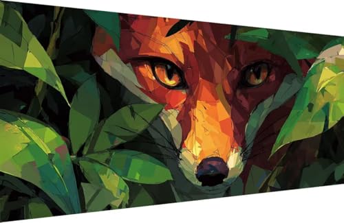 Malen Nach Zahlen Erwachsene Fuchs Malen Nach Zahlen Tier Paint by Numbers, DIY Kreatives für Erwachsene ölgemälde Set mit Zubehör Basteln Erwachsene Kunst, Home Haus Deko 80x160cm Mit Rahmen I-8U66 Malen Nach Zahlen Erwachsene Fuchs Malen Nach Zahlen Tier Paint by Numbers, DIY Kreatives für Erwachsene ölgemälde Set mit Zubehör Basteln Erwachsene Kunst, Home Haus Deko 80x160cm Mit Rahmen I-8U66 von Generisch