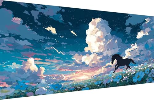 Malen Nach Zahlen Erwachsene Horse Malen Nach Zahlen Blume Paint by Numbers, DIY Kreatives für Erwachsene ölgemälde Set mit Zubehör Basteln Erwachsene Kunst, Home Haus Deko 80x160cm Mit Rahmen C-U292 Malen Nach Zahlen Erwachsene Horse Malen Nach Zahlen Blume Paint by Numbers, DIY Kreatives für Erwachsene ölgemälde Set mit Zubehör Basteln Erwachsene Kunst, Home Haus Deko 80x160cm Mit Rahmen C-U292 von Generisch