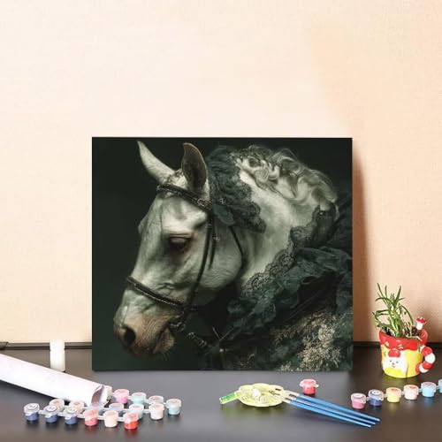 Malen Nach Zahlen Erwachsene Horse Malen Nach Zahlen Tier Paint by Numbers Adults DIY Set Erwachsene, Handgemalt Leinwand ölgemälde Kunst mit Zubehör für Home Haus Deko 50x50cm Ohne Rahmen Y-9253 Malen Nach Zahlen Erwachsene Horse Malen Nach Zahlen Tier Paint by Numbers Adults DIY Set Erwachsene, Handgemalt Leinwand ölgemälde Kunst mit Zubehör für Home Haus Deko 50x50cm Ohne Rahmen Y-9253 von Generisch