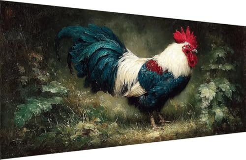 Malen Nach Zahlen Erwachsene Huhn Malen Nach Zahlen Tier Paint by Numbers, DIY Kreatives für Erwachsene ölgemälde Set mit Zubehör Basteln Erwachsene Kunst, Home Haus Deko 60x120cm Mit Rahmen Z-4H99 Malen Nach Zahlen Erwachsene Huhn Malen Nach Zahlen Tier Paint by Numbers, DIY Kreatives für Erwachsene ölgemälde Set mit Zubehör Basteln Erwachsene Kunst, Home Haus Deko 60x120cm Mit Rahmen Z-4H99 von Generisch