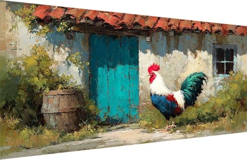 Malen Nach Zahlen Erwachsene Huhn Malen Nach Zahlen Tier Paint by Numbers, DIY Kreatives für Erwachsene ölgemälde Set mit Zubehör Basteln Erwachsene Kunst, Home Haus Deko 70x140cm Mit Rahmen 1-6Z15 Malen Nach Zahlen Erwachsene Huhn Malen Nach Zahlen Tier Paint by Numbers, DIY Kreatives für Erwachsene ölgemälde Set mit Zubehör Basteln Erwachsene Kunst, Home Haus Deko 70x140cm Mit Rahmen 1-6Z15 von Generisch