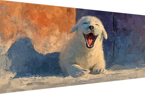 Malen Nach Zahlen Erwachsene Hund Malen Nach Zahlen Tier Paint by Numbers, DIY Kreatives für Erwachsene ölgemälde Set mit Zubehör Basteln Erwachsene Kunst, Home Haus Deko 30x60cm Mit Rahmen 3-4N59 Malen Nach Zahlen Erwachsene Hund Malen Nach Zahlen Tier Paint by Numbers, DIY Kreatives für Erwachsene ölgemälde Set mit Zubehör Basteln Erwachsene Kunst, Home Haus Deko 30x60cm Mit Rahmen 3-4N59 von Generisch