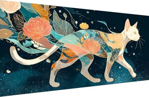Malen Nach Zahlen Erwachsene Katze Malen Nach Zahlen Blume Paint by Numbers, DIY Kreatives für Erwachsene ölgemälde Set mit Zubehör Basteln Erwachsene Kunst, Home Haus Deko 30x60cm Mit Rahmen 7-Y622 Malen Nach Zahlen Erwachsene Katze Malen Nach Zahlen Blume Paint by Numbers, DIY Kreatives für Erwachsene ölgemälde Set mit Zubehör Basteln Erwachsene Kunst, Home Haus Deko 30x60cm Mit Rahmen 7-Y622 von Generisch