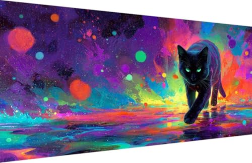 Malen Nach Zahlen Erwachsene Katze Malen Nach Zahlen Tier Paint by Numbers, DIY Kreatives für Erwachsene ölgemälde Set mit Zubehör Basteln Erwachsene Kunst, Home Haus Deko 40x80cm Mit Rahmen O-2957 Malen Nach Zahlen Erwachsene Katze Malen Nach Zahlen Tier Paint by Numbers, DIY Kreatives für Erwachsene ölgemälde Set mit Zubehör Basteln Erwachsene Kunst, Home Haus Deko 40x80cm Mit Rahmen O-2957 von Generisch