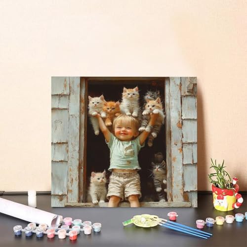 Malen Nach Zahlen Erwachsene Katze Malen Nach Zahlen Tier Paint by Numbers Adults DIY Set Erwachsene, Handgemalt Leinwand ölgemälde Kunst mit Zubehör für Home Haus Deko 60x60cm Ohne Rahmen 8-3381 Malen Nach Zahlen Erwachsene Katze Malen Nach Zahlen Tier Paint by Numbers Adults DIY Set Erwachsene, Handgemalt Leinwand ölgemälde Kunst mit Zubehör für Home Haus Deko 60x60cm Ohne Rahmen 8-3381 von Generisch