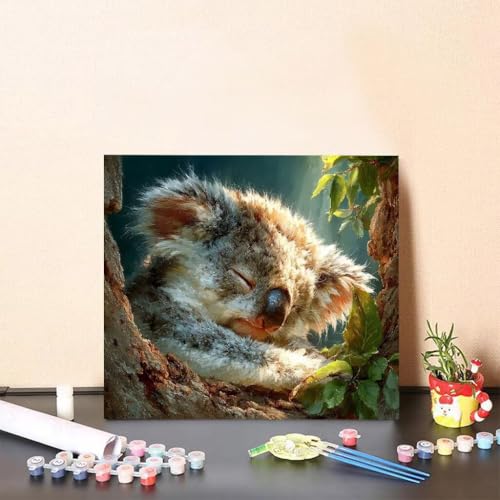 Malen Nach Zahlen Erwachsene Koala Malen Nach Zahlen Tier Paint by Numbers Adults DIY Set Erwachsene, Handgemalt Leinwand ölgemälde Kunst mit Zubehör für Home Haus Deko 50x50cm Ohne Rahmen M-4623 Malen Nach Zahlen Erwachsene Koala Malen Nach Zahlen Tier Paint by Numbers Adults DIY Set Erwachsene, Handgemalt Leinwand ölgemälde Kunst mit Zubehör für Home Haus Deko 50x50cm Ohne Rahmen M-4623 von Generisch