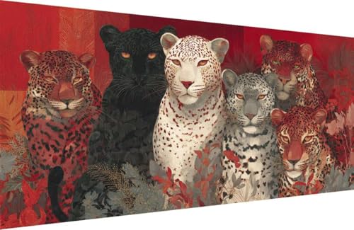 Malen Nach Zahlen Erwachsene Leopard Malen Nach Zahlen Tier Paint by Numbers, DIY Kreatives für Erwachsene ölgemälde Set mit Zubehör Basteln Erwachsene Kunst, Home Haus Deko 60x120cm Mit Rahmen D-5964 Malen Nach Zahlen Erwachsene Leopard Malen Nach Zahlen Tier Paint by Numbers, DIY Kreatives für Erwachsene ölgemälde Set mit Zubehör Basteln Erwachsene Kunst, Home Haus Deko 60x120cm Mit Rahmen D-5964 von Generisch