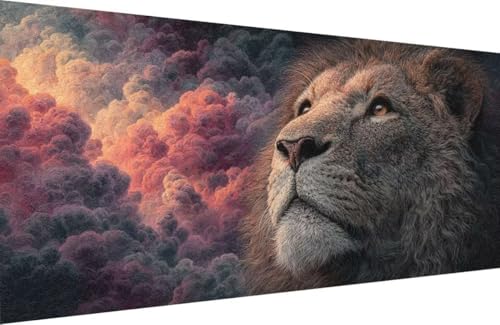 Malen Nach Zahlen Erwachsene LöWe Malen Nach Zahlen Tier Paint by Numbers, DIY Kreatives für Erwachsene ölgemälde Set mit Zubehör Basteln Erwachsene Kunst, Home Haus Deko 80x160cm Mit Rahmen A-3D58 Malen Nach Zahlen Erwachsene LöWe Malen Nach Zahlen Tier Paint by Numbers, DIY Kreatives für Erwachsene ölgemälde Set mit Zubehör Basteln Erwachsene Kunst, Home Haus Deko 80x160cm Mit Rahmen A-3D58 von Generisch