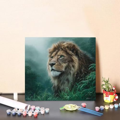 Malen Nach Zahlen Erwachsene LöWe Malen Nach Zahlen Tier Paint by Numbers Adults DIY Set Erwachsene, Handgemalt Leinwand ölgemälde Kunst mit Zubehör für Home Haus Deko 80x80cm Ohne Rahmen 2-94R1 Malen Nach Zahlen Erwachsene LöWe Malen Nach Zahlen Tier Paint by Numbers Adults DIY Set Erwachsene, Handgemalt Leinwand ölgemälde Kunst mit Zubehör für Home Haus Deko 80x80cm Ohne Rahmen 2-94R1 von Generisch