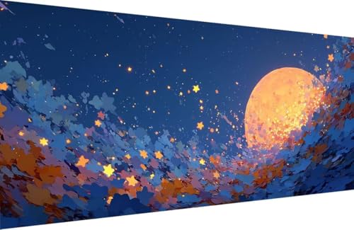 Malen Nach Zahlen Erwachsene Mond Malen Nach Zahlen Stern Paint by Numbers, DIY Kreatives für Erwachsene ölgemälde Set mit Zubehör Basteln Erwachsene Kunst, Home Haus Deko 60x120cm Mit Rahmen X-QG64 Malen Nach Zahlen Erwachsene Mond Malen Nach Zahlen Stern Paint by Numbers, DIY Kreatives für Erwachsene ölgemälde Set mit Zubehör Basteln Erwachsene Kunst, Home Haus Deko 60x120cm Mit Rahmen X-QG64 von Generisch