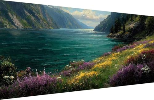 Malen Nach Zahlen Erwachsene NatüRliche Landschaft Malen Nach Zahlen Blume Paint by Numbers, DIY Kreatives für Erwachsene ölgemälde Set Basteln Erwachsene, Home Haus Deko 50x100cm Mit Rahmen X-P532 Malen Nach Zahlen Erwachsene NatüRliche Landschaft Malen Nach Zahlen Blume Paint by Numbers, DIY Kreatives für Erwachsene ölgemälde Set Basteln Erwachsene, Home Haus Deko 50x100cm Mit Rahmen X-P532 von Generisch