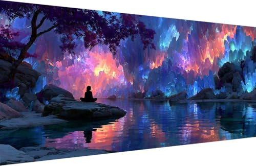 Malen Nach Zahlen Erwachsene NatüRliche Landschaft Malen Nach Zahlen See Paint by Numbers, DIY Kreatives für Erwachsene ölgemälde Set Basteln Erwachsene, Home Haus Deko 60x120cm Mit Rahmen 5-FS26 Malen Nach Zahlen Erwachsene NatüRliche Landschaft Malen Nach Zahlen See Paint by Numbers, DIY Kreatives für Erwachsene ölgemälde Set Basteln Erwachsene, Home Haus Deko 60x120cm Mit Rahmen 5-FS26 von Generisch